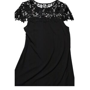 Black Lace Top Dress Sleeveless Party Cocktail‎ Mini Dress Size M Fairy, Goth
